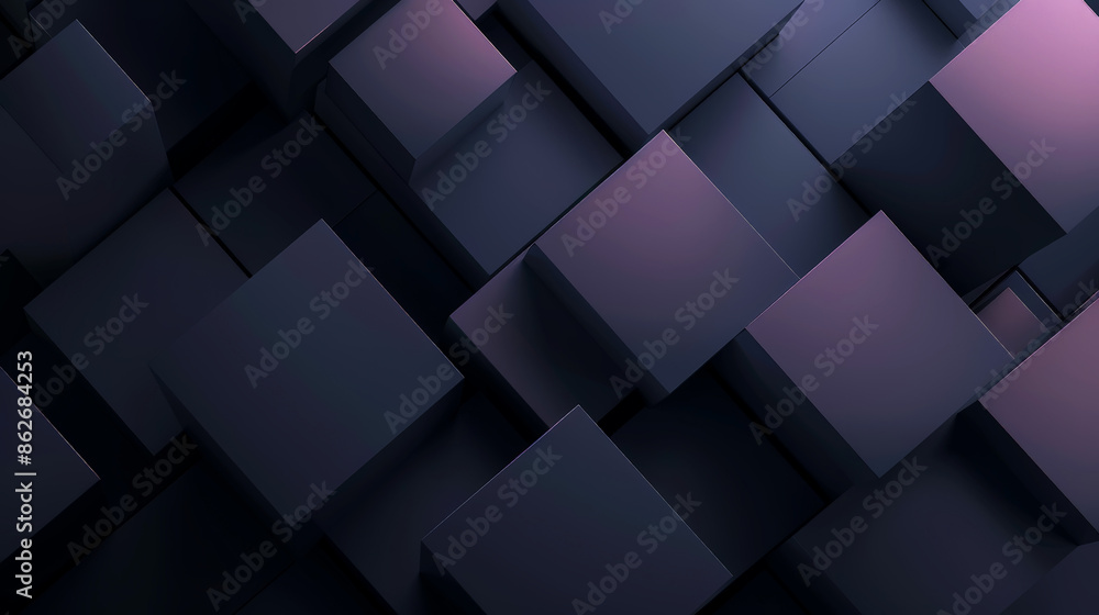 Digital style background with smooth 3d cubes, dark matte pastel colors, aesthetic business concept. Generative AI Digital style background with smooth 3d cubes, dark matte pastel colors, aesthetic business concept. Generative AI