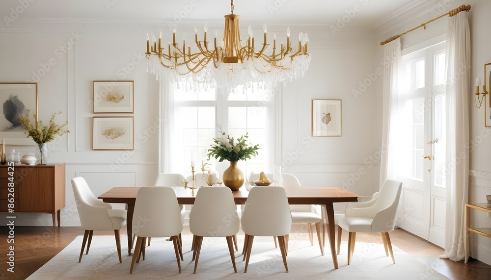 Fototapeta premium Photo interior modern design room 3d illustration