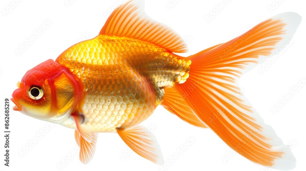 Goldfish swimming, vibrant and lively, perfectly isolated and available , suitable for aquarium setups or pet care instructions Goldfish swimming, vibrant and lively, perfectly isolated and available , suitable for aquarium setups or pet care instructions