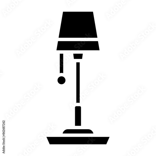 Lamp glyph icon