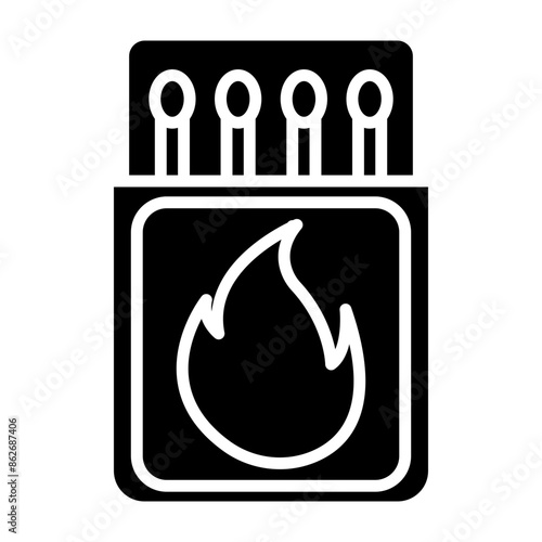 Match box glyph icon