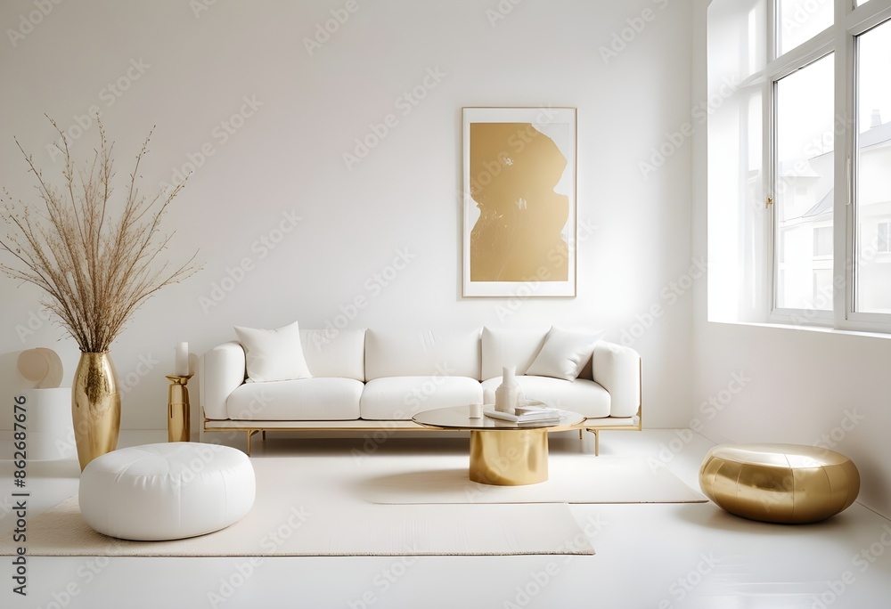 Photo interior modern design room 3d illustration Photo interior modern design room 3d illustration