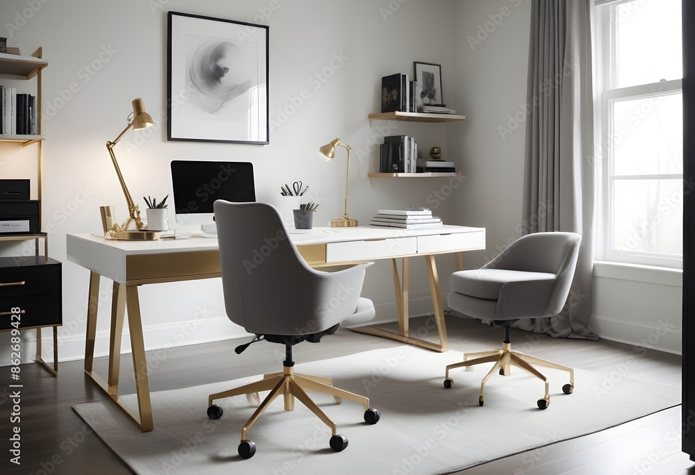 Photo interior modern design room 3d illustration Photo interior modern design room 3d illustration