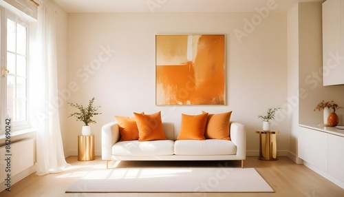 Photo interior modern design room 3d illustration