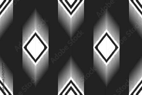Ethnic ikat seamless pattern.beautiful pattern. folk embroidery,bohemian style,aztec geometric art ornament print.ethnic abstract art.Seamless fabric.design for fabric, carpet, wallpaper, clothing	