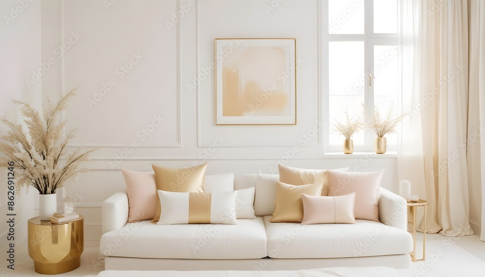 Photo interior modern design room 3d illustration Photo interior modern design room 3d illustration
