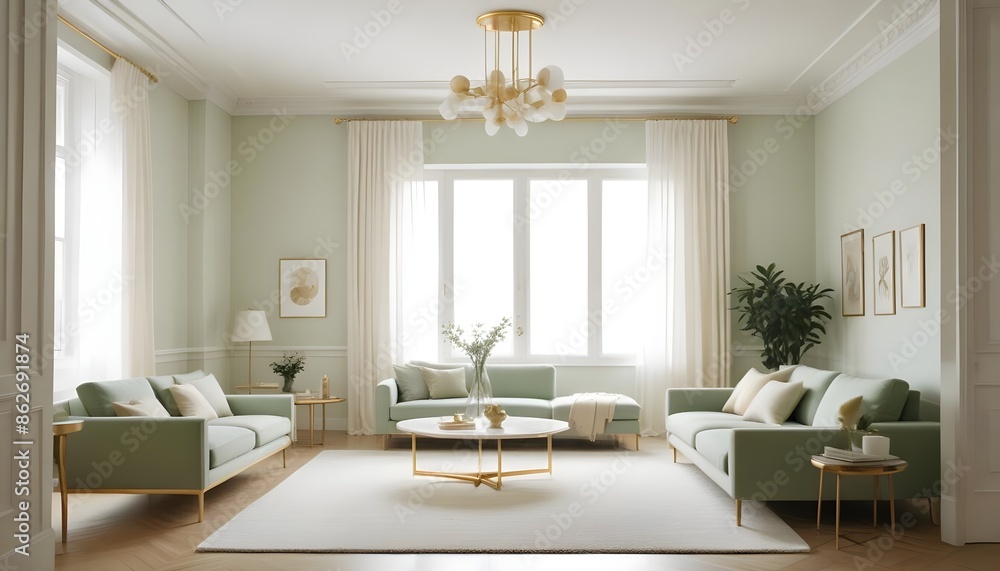 Photo interior modern design room 3d illustration Photo interior modern design room 3d illustration