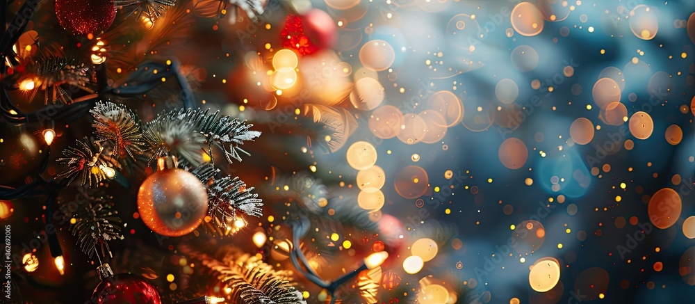 Bokeh background perfect for Christmas and New Year copy space image. Bokeh background perfect for Christmas and New Year copy space image.