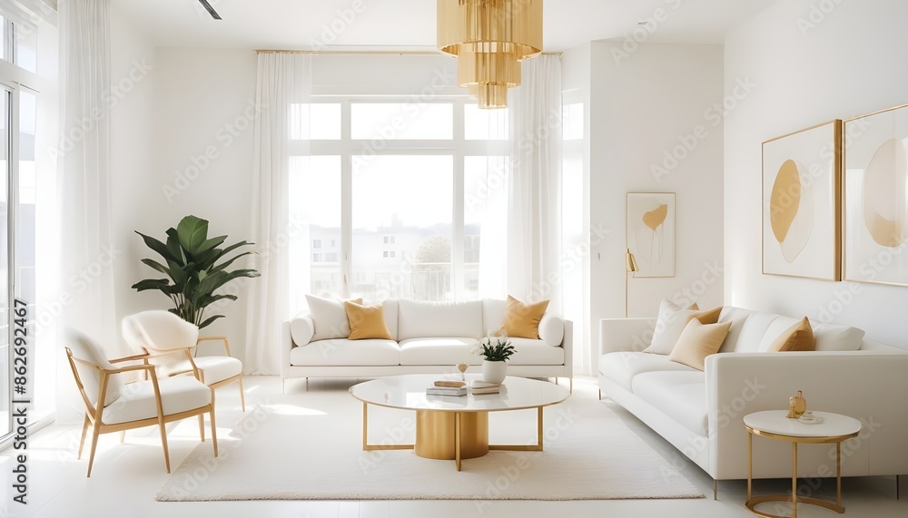 Photo interior modern design room 3d illustration Photo interior modern design room 3d illustration