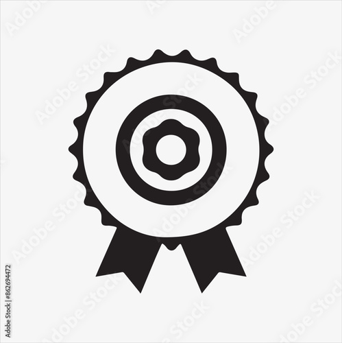 educational badge vector silhouette illustration