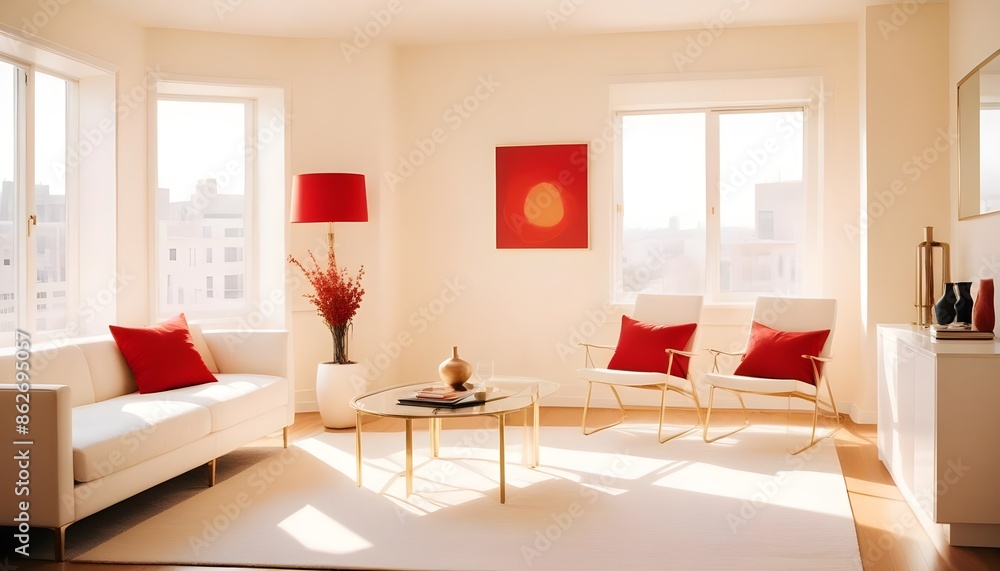 Photo interior modern design room 3d illustration Photo interior modern design room 3d illustration