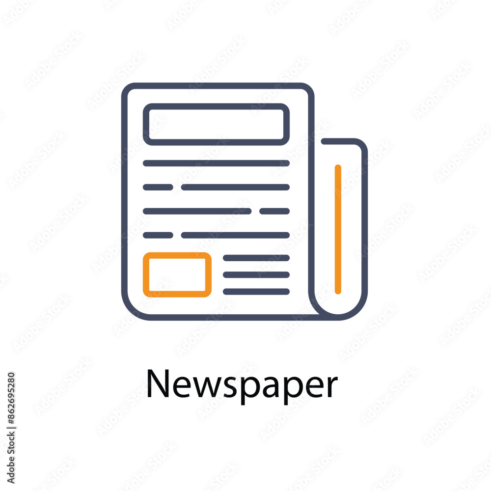 Newspaper vector icon Newspaper vector icon