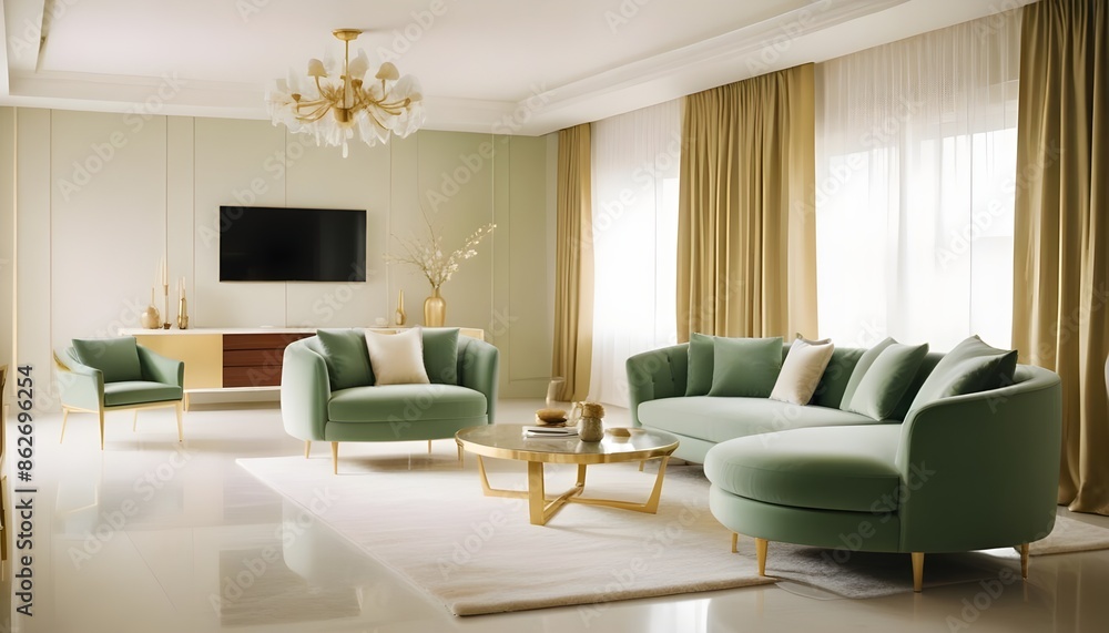Photo interior modern design room 3d illustration Photo interior modern design room 3d illustration