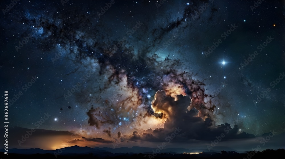 Space stars and galaxies 3d Rendering Space stars and galaxies 3d Rendering