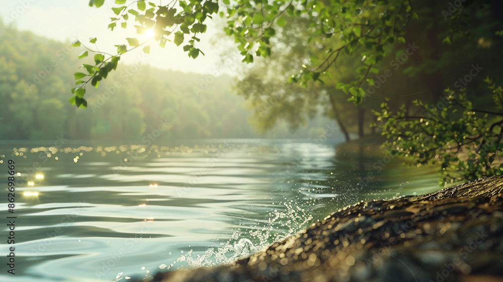 Short glimpses from various angles highlighting the peacefulness of the lake's edge, where gentle waves lap against the shore in rhythmic harmony. Short glimpses from various angles highlighting the peacefulness of the lake's edge, where gentle waves lap against the shore in rhythmic harmony.