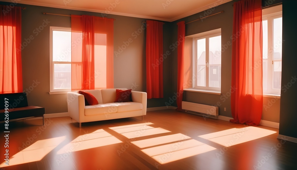 Photo interior modern design room 3d illustration Photo interior modern design room 3d illustration