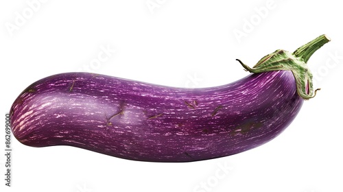 Wallpaper Mural Whole eggplant, sleek and purple, vibrant and detailed, perfectly centered and isolated, available as a PNG for Mediterranean cuisine or plant based diets Torontodigital.ca