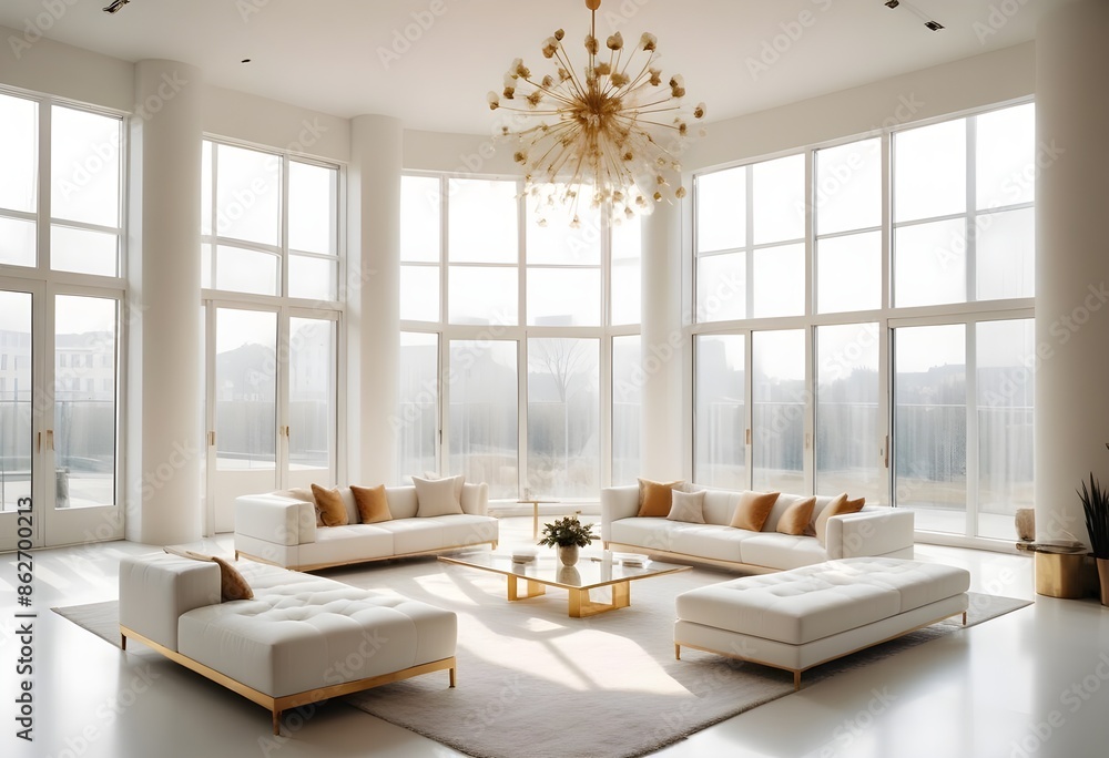 Photo interior modern design room 3d illustration Photo interior modern design room 3d illustration