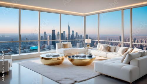 Photo interior modern design room 3d illustration