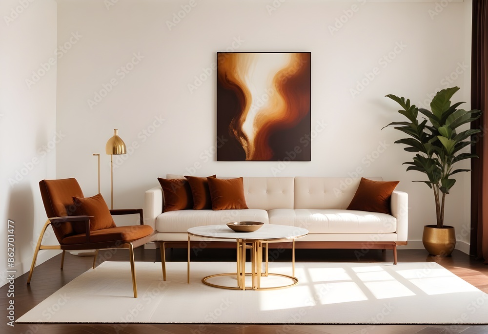 Photo interior modern design room 3d illustration Photo interior modern design room 3d illustration