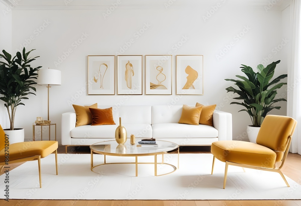 Photo interior modern design room 3d illustration Photo interior modern design room 3d illustration