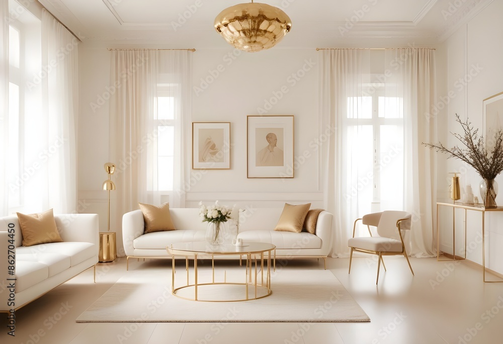 Photo interior modern design room 3d illustration Photo interior modern design room 3d illustration