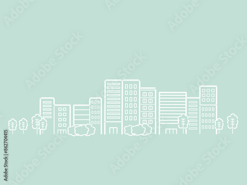 街並みのイラスト