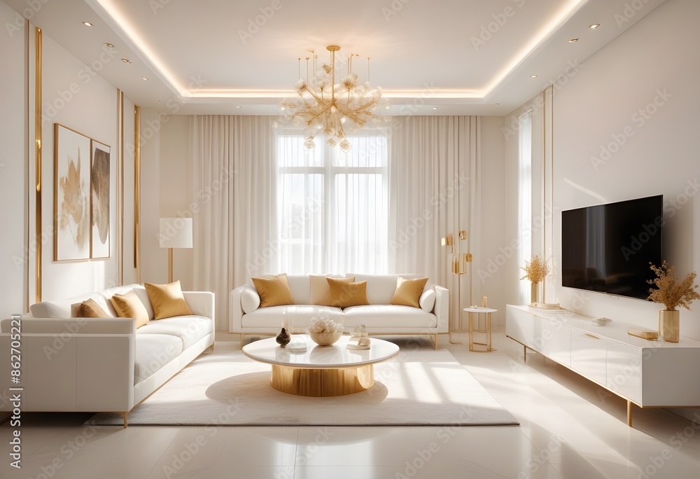 Photo interior modern design room 3d illustration Photo interior modern design room 3d illustration