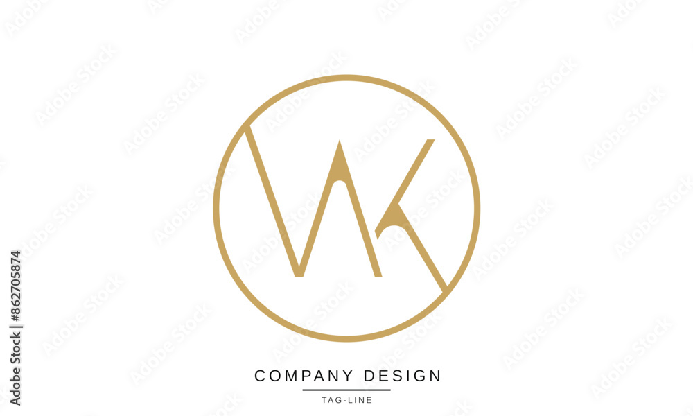 WK, KW Abstract Letters Logo Monogram Design Icon Font Vector
WK, KW Abstract Letters Logo Monogram Design Icon Font Vector