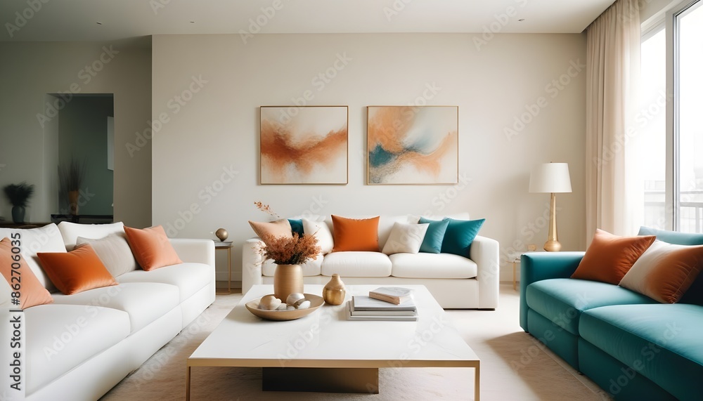 Photo interior modern design room 3d illustration Photo interior modern design room 3d illustration