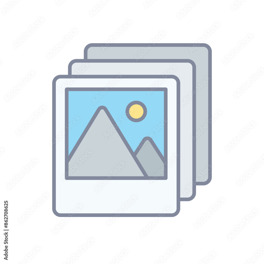 Photos vector icon Photos vector icon