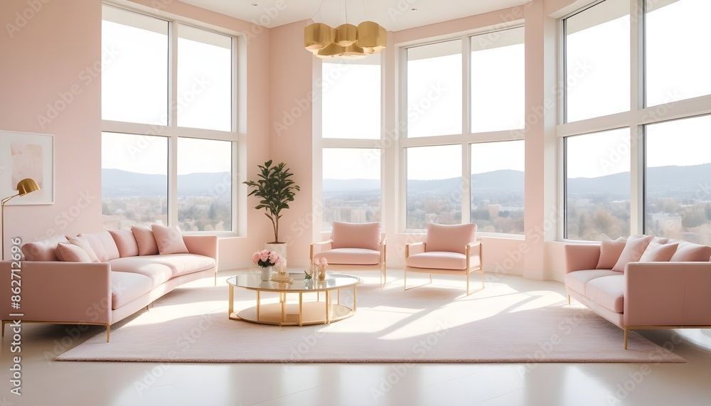 Photo interior modern design room 3d illustration Photo interior modern design room 3d illustration
