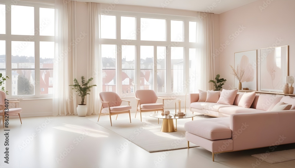 Photo interior modern design room 3d illustration Photo interior modern design room 3d illustration