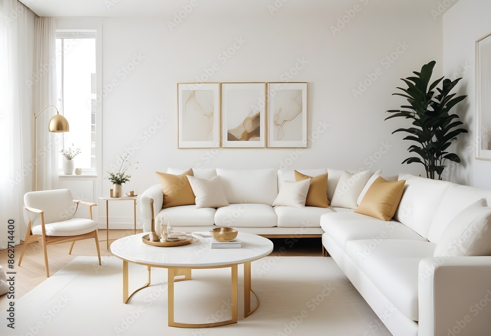 Photo interior modern design room 3d illustration Photo interior modern design room 3d illustration