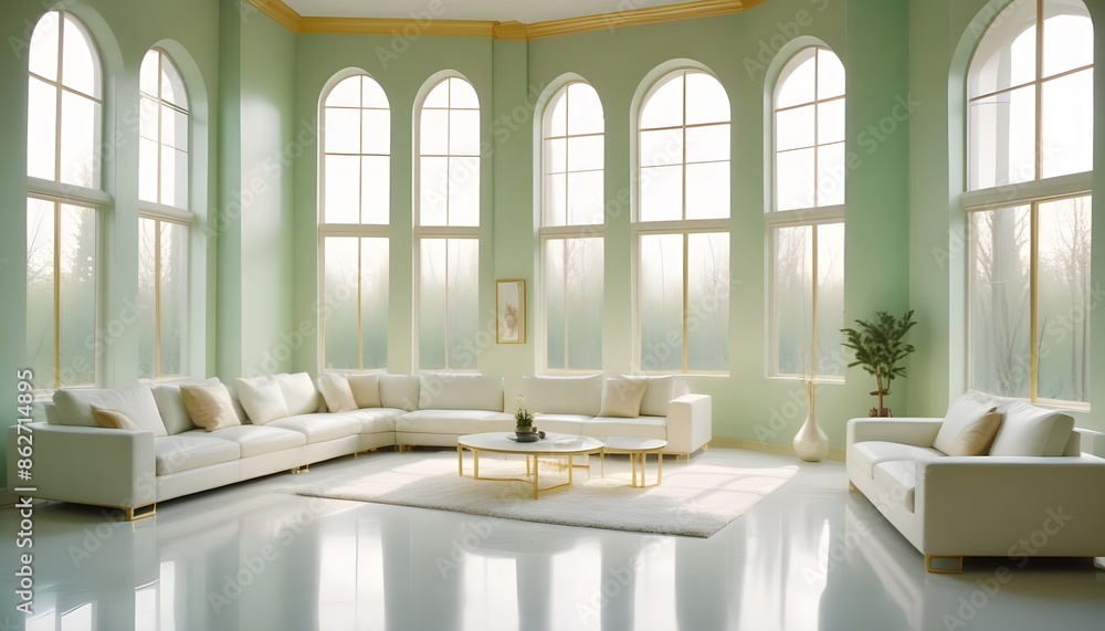 Photo interior modern design room 3d illustration Photo interior modern design room 3d illustration