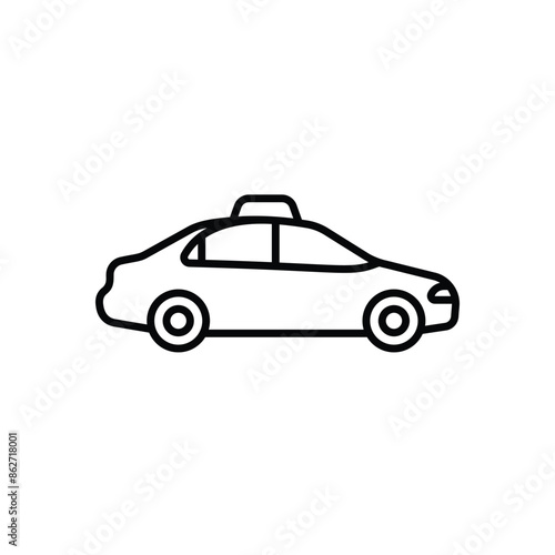 Taxi vector icon