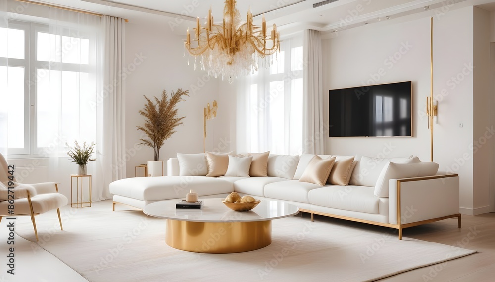 Photo interior modern design room 3d illustration Photo interior modern design room 3d illustration