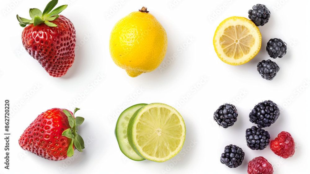 set of fruits set of fruits