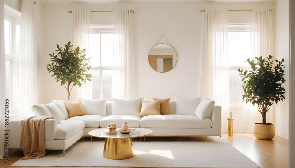 Photo interior modern design room 3d illustration Photo interior modern design room 3d illustration