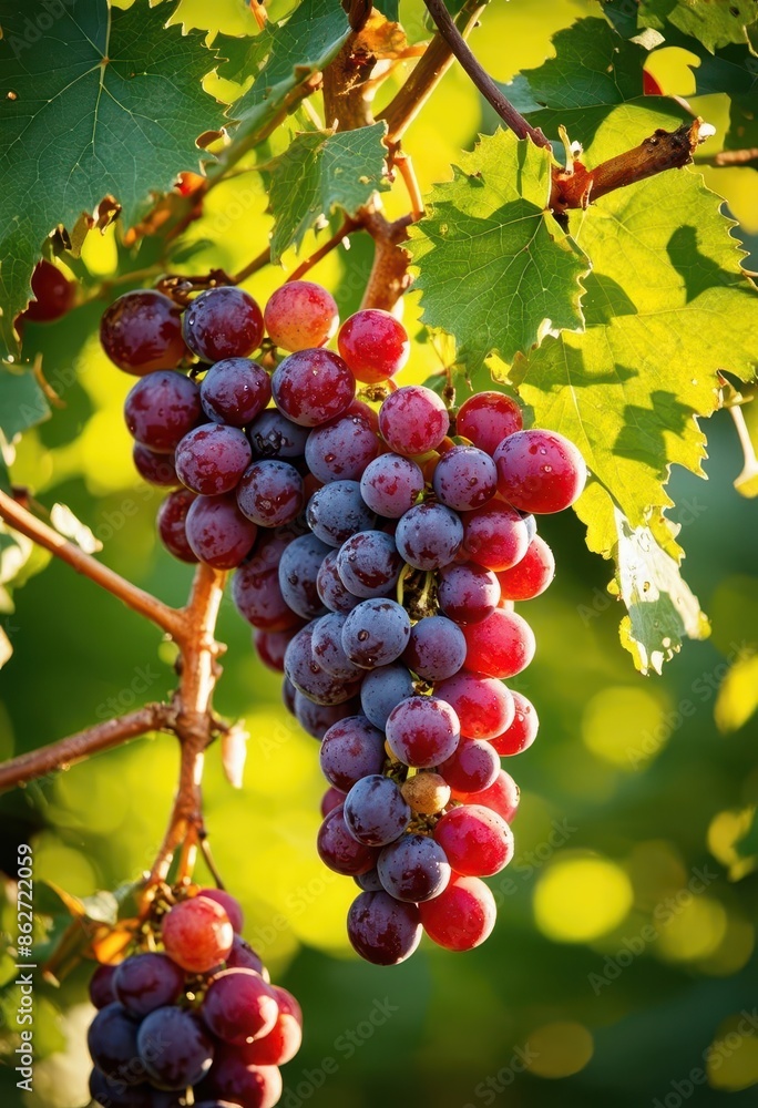 Grapes on a Vine: A Close-up View of a Fruit Tree Grapes on a Vine: A Close-up View of a Fruit Tree