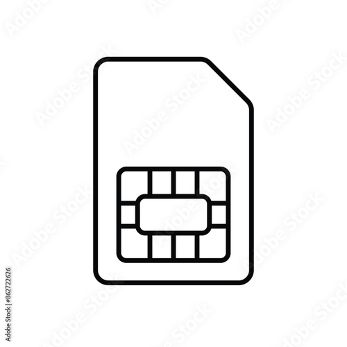 Sim card vector icon