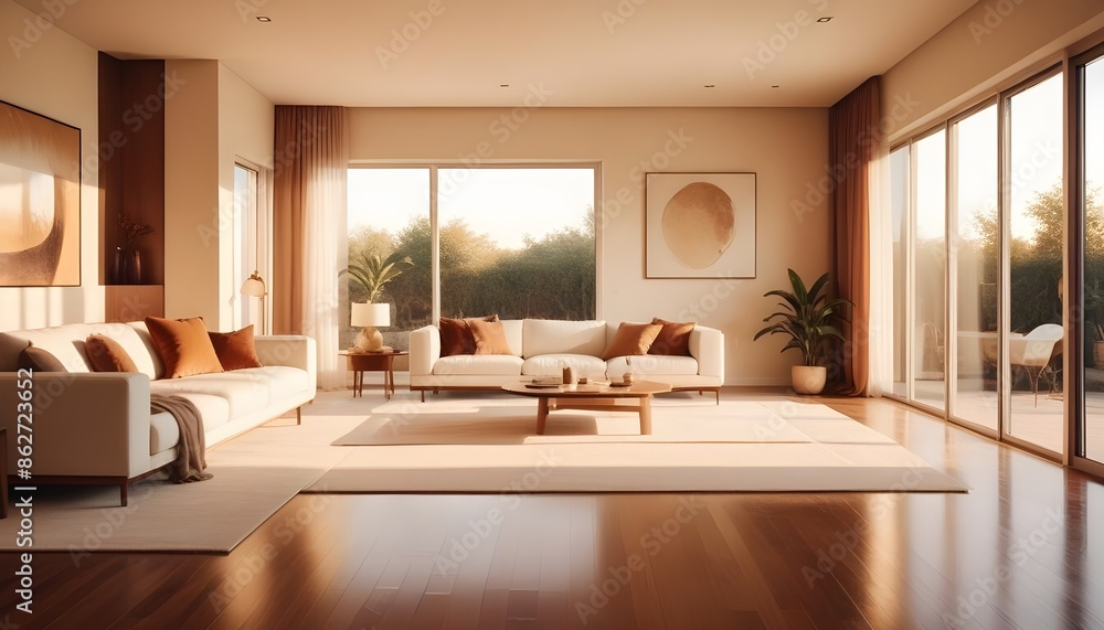 Photo interior modern design room 3d illustration Photo interior modern design room 3d illustration