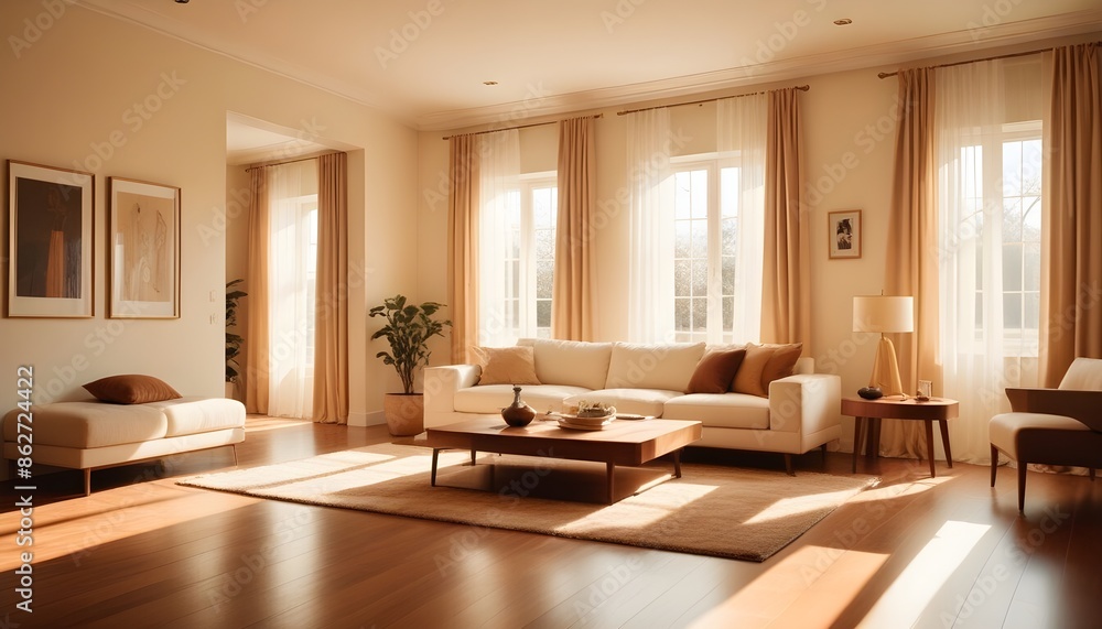 Photo interior modern design room 3d illustration Photo interior modern design room 3d illustration