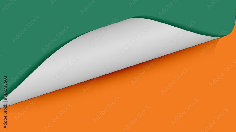 Animation of origami paper being opened and rolled up sheet by sheet ...