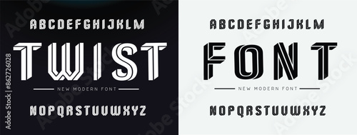 futuristic Abstract technology  alphabet font. Creative modern bold typography vector Illustration design