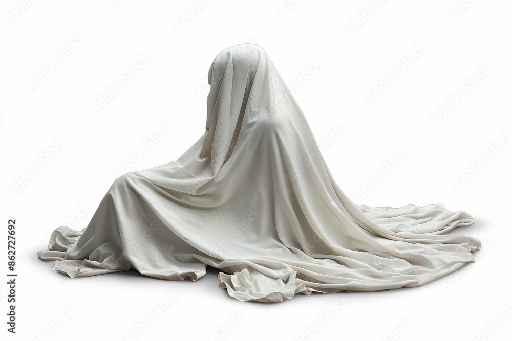 This adorable vector 3D illustration mockup and rendering features a lovable ghost, wearing a white sheet and exuding joy with its happy expression. This adorable vector 3D illustration mockup and rendering features a lovable ghost, wearing a white sheet and exuding joy with its happy expression.