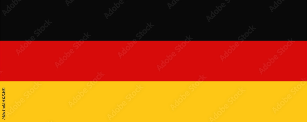 Fototapeta premium National Germany flag. Vector illustration.