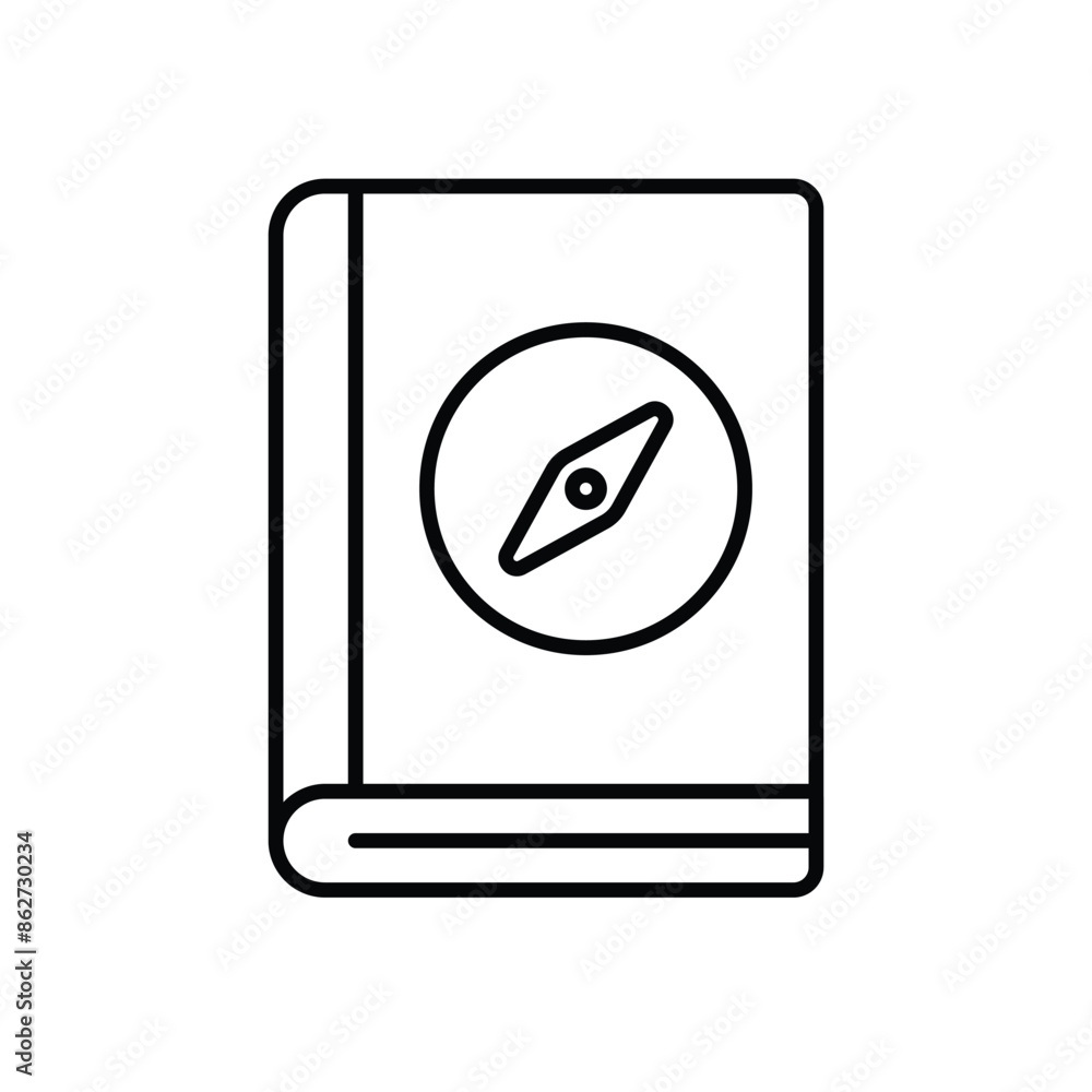 Guide book vector icon Guide book vector icon