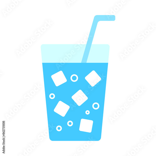 冷たい飲み物　炭酸水