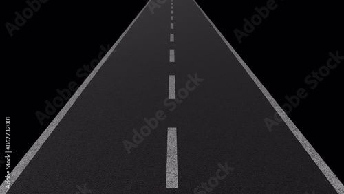 Wallpaper Mural Asphalt Road with a Transparent Background. Seamless Loop. Road Animation. 4K Torontodigital.ca